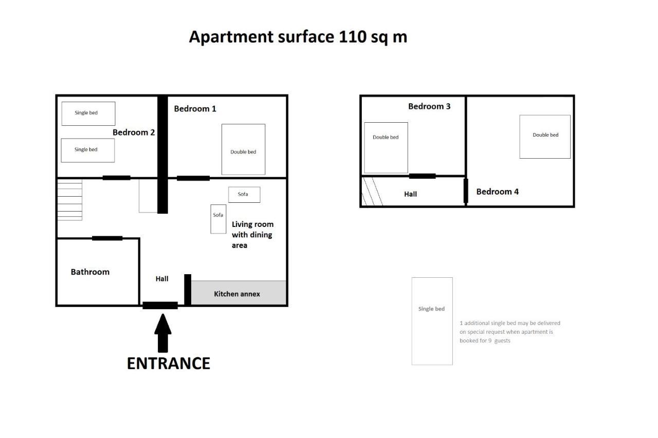 Super Central Apartment Sienna Street Краков Экстерьер фото